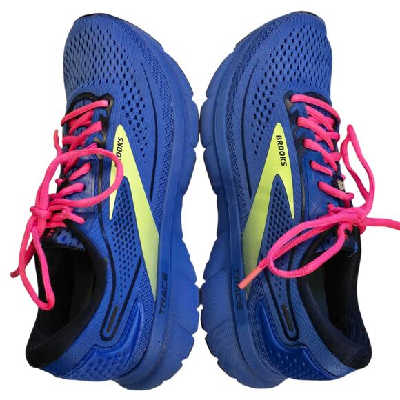 Brooks Women's Trace 2 Running Shoes Blue/Pink/Nightlife, Size 8 - Picture 3 of 6